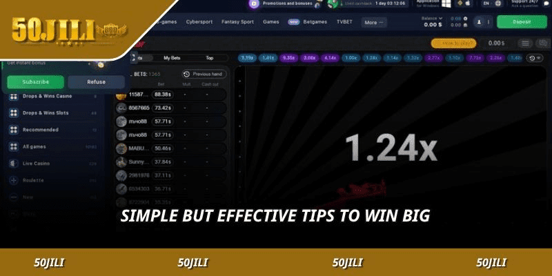 Simple but effective tips to win big