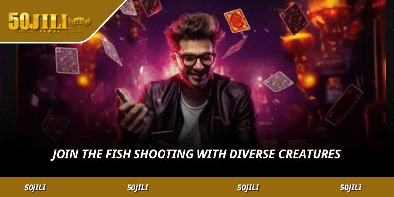 Join the fish shooting with diverse creatures